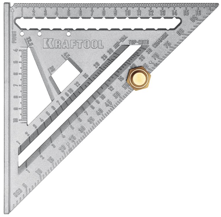

Угольник Kraftool 3441-17 170мм., 5-в-1, высокоточный кровельный, 3441-17