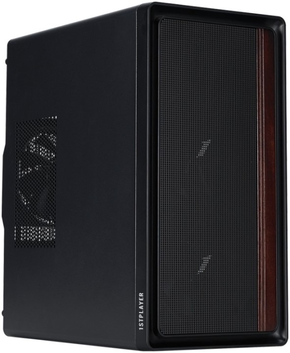 

Корпус mATX 1STPLAYER WD1 Black WD1-BK-3F без БП, USB 3.0, USB 2.0, WD1 Black