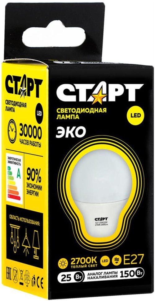 

Лампа светодиодная Старт 466_ 25W 30 WS 10/100, 466_