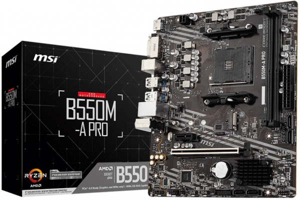 Изображение товара Материнская плата MSI B550M-A PRO для процессоров AMD AM4 Micro-ATX