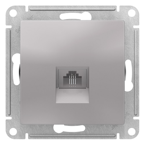 

Розетка Schneider Electric ATN000381 AtlasDesign, телефонная, RJ11, механизм, алюминий, ATN000381