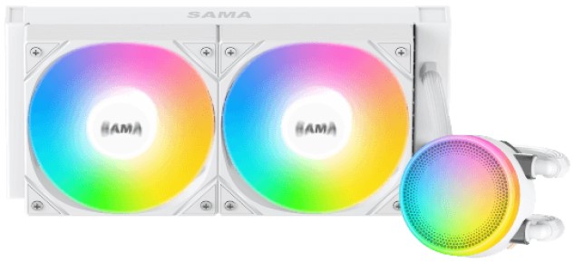 

Система охлаждения жидкостная SAMA L40 LGA1851/1700/1200/115X/AM4/AM5 (2*120mm, 82.79CFM, 29dBA, 2000rpm), L40