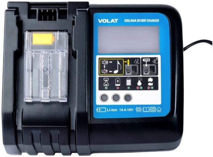 

Зарядное устройство VOLAT VT-CDQ-MAK-DC18RF для Makita 14.4-18.0V 3.0A (Li-ion) CDQ-MAK-DC18RF, VT-CDQ-MAK-DC18RF