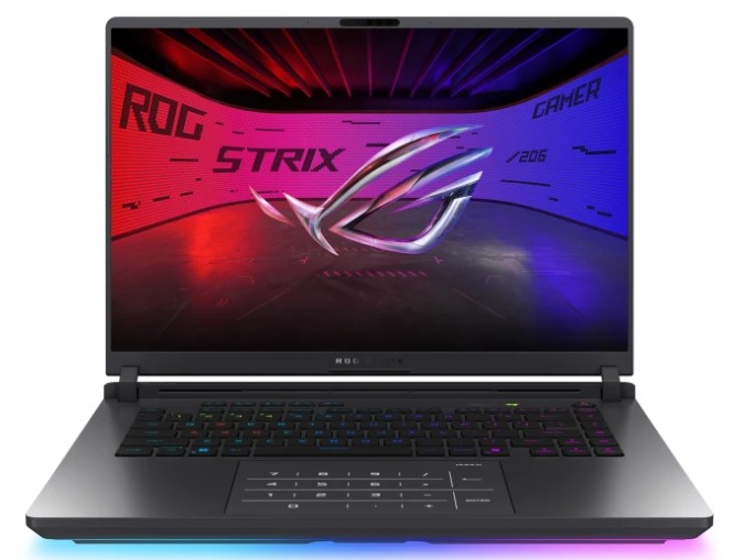 

Ноутбук ASUS ROG Strix G16 G615LR-S5132 90NR0LR1-M004Y0 U9 275HX/16GB/1TB SSD/RTX 5070 Ti 12GB/16" WQXGA IPS/WiFi/BT/cam/noOS/Eclipse Gray, ROG Strix G16 G615LR-S5132