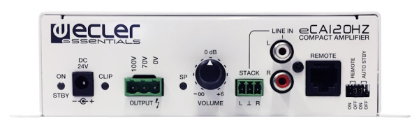 Изображение товара Компактный стерео усилитель Ecler eCA120HZ для озвучивания и оповещения