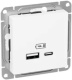 фото Розетка USB  EKF UP1-SOW-USBA+USBC в Санкт-Петербургe