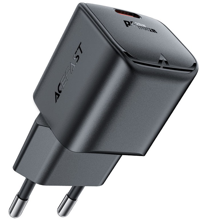 

Зарядное устройство сетевое ACEFAST A73 mini AF-A73-BK PD20W GaN USB-C charger (EU). Цвет: черный, A73 mini