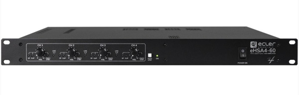 Изображение товара Усилитель мощности Ecler eHSA4-60 4х60 Вт балансные входы системы защиты