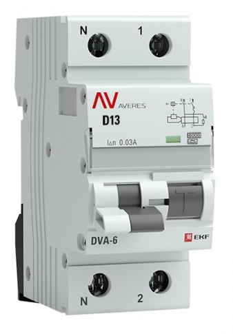 фото Автомат дифференциальный EKF rcbo6-1pn-13D-30-a-av в Перми