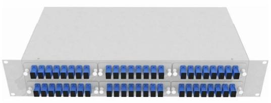 Изображение товара Кросс оптический Vimcom СКРУ-2U-48SC/U-SM-48AD+48PT/G-GR стоечный