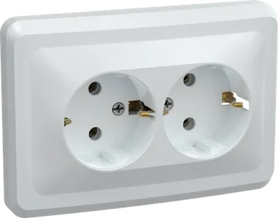 

Розетка IEK ERV21-K01-16-DM 2-м СП Вега РС12-3-ВБ с заземл. контактом без защ. шторок 16А белая, ERV21-K01-16-DM