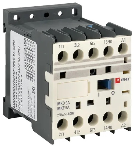 

Контактор EKF Mctr-s-9-230 МКЭ 9А 230В 1NO, Mctr-s-9-230