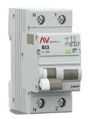 фото Автомат дифференциальный EKF rcbo10-1pn-13B-30-a-av в Красноярске