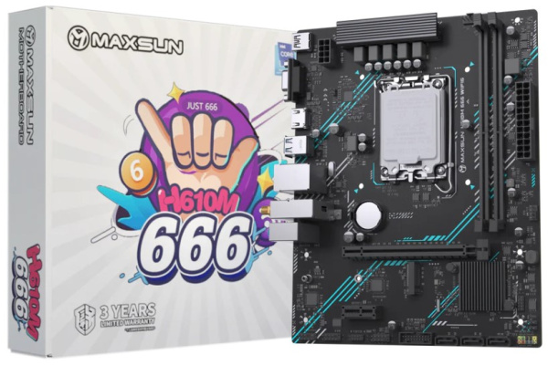 фото Материнская плата mATX MAXSUN MS-H610M 666 WIFI6 в Уфе