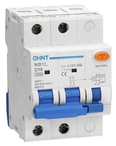 Изображение товара Автомат CHINT 205088 серия NB1L с дифференциальным током 6 А 230 В