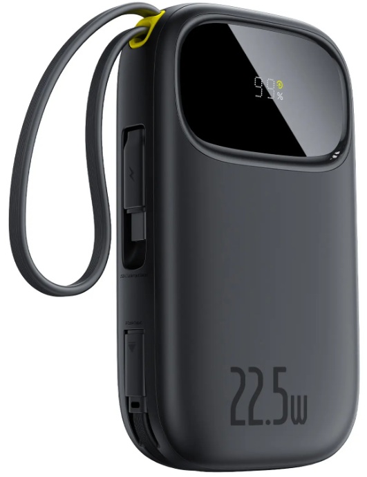 

Аккумулятор внешний Baseus EnerFill FC31 P10082106123-00 Digital Display, 2 встр. кабеля, 10000mAh 22.5W, Cosmic Black, EnerFill FC31