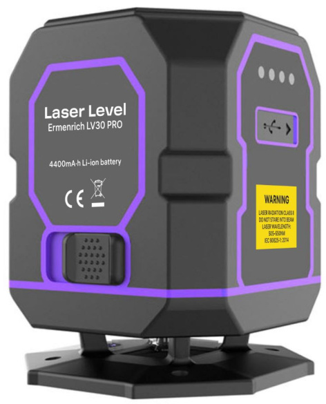 Изображение товара Лазерный нивелир Ermenrich 84648 зеленый 5 линий IP54