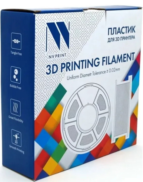 Изображение товара High-quality PETG filament with carbon fiber black for 3D printing 1000g