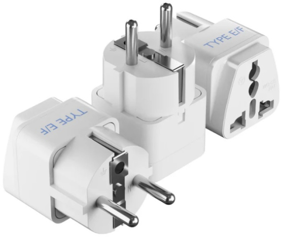 Изображение товара Универсальный переходник для электросети GP-9 с типами вилок D E F G H I L