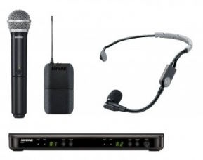 

Микрофонная система Shure BLX1288E/SM35-M17 беспроводная, двухканальная, с головным микрофоном SM35 и ручным передатчиком SM58. Частота UHF 662-686 МГ, BLX1288E/SM35-M17