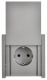 фото Розетка с заземлением  IEK FP-R16-16-1-44-K46