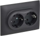 фото Розетка двухместная с заземлением в сборе IEK SK-R24-16-K48-F в Казани