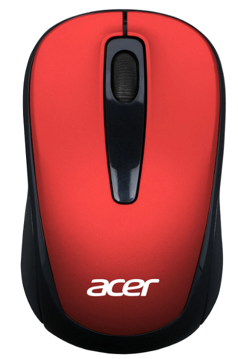 

Мышь Wireless Acer OMR136 ZL.MCEEE.01J красный оптическая (1000dpi) USB для ноутбука (2but), OMR136
