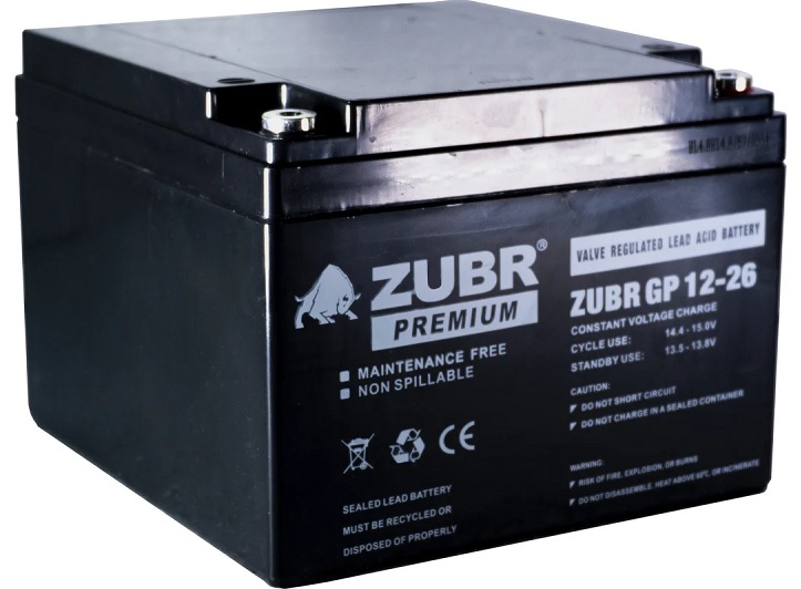 

Батарея ZUBR GP12-26(ZUBR) 12V26Ah, GP12-26(ZUBR)