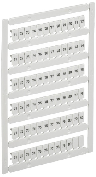 Изображение товара Маркер для клеммных колодок ARMAFIX IEK AF-CT10D-M-004-08 Белый