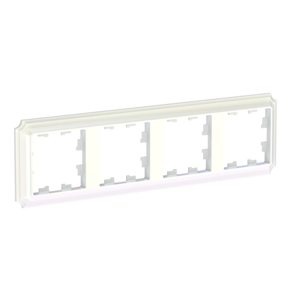 

Рамка четверная Systeme Electric ATN100404 AtlasDesign ANTIQUE универсальная, Жемчуг, ATN100404