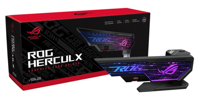 

Кронштейн ASUS ROG Herculx 90DA0020-B09000 для видеокарты, ROG Herculx
