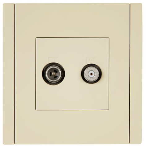 фото Розетка телевизионная  IEK FP-AF20-O-K10 в Перми