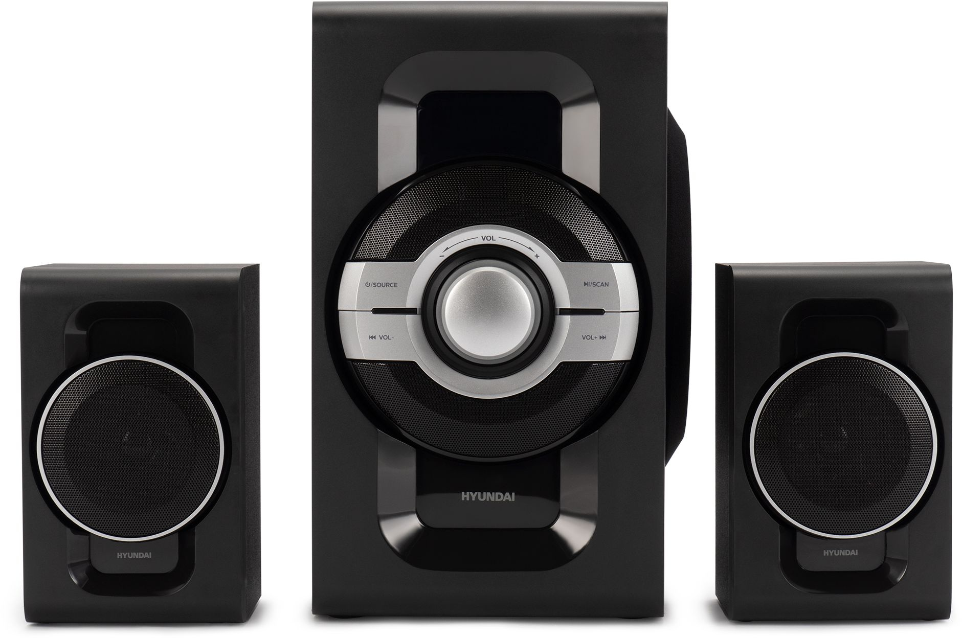 

Портативная акустика Hyundai H-MS1403 черный 60Вт FM USB BT SD, 1904105, H-MS1403