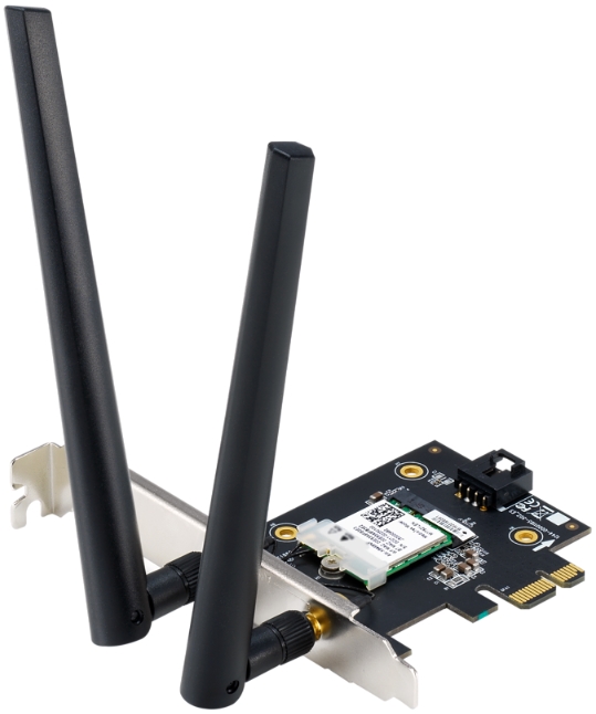 

Сетевой адаптер ASUS 90IG07I0-ME0B10 PCE-AXE5400 802.11ax, 2402 + 574Mbps, PCI-E Adapter, 2 antenna, 90IG07I0-ME0B10