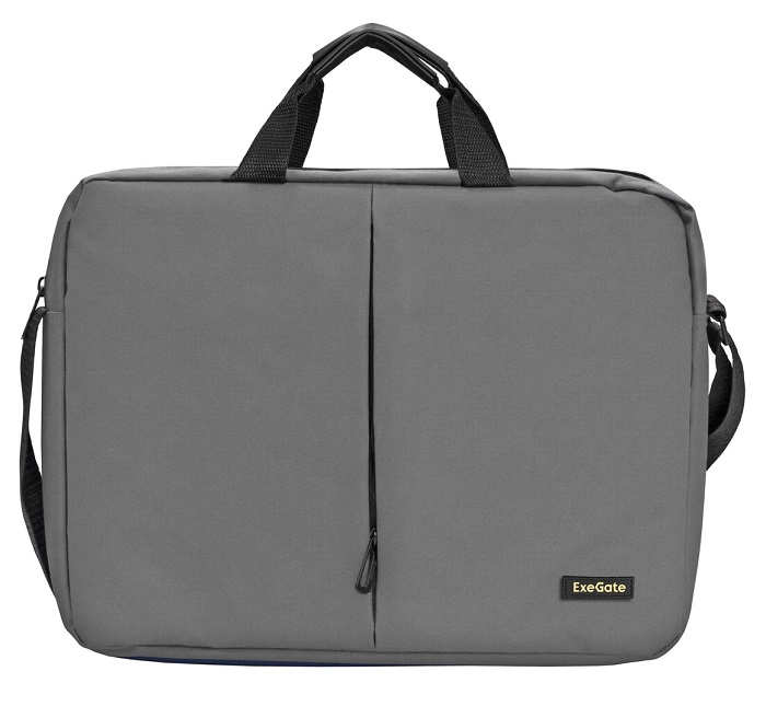 

Сумка для ноутбука Exegate Office F1590 EX264614RUS до 15.6", серая, полиэстер, Office F1590