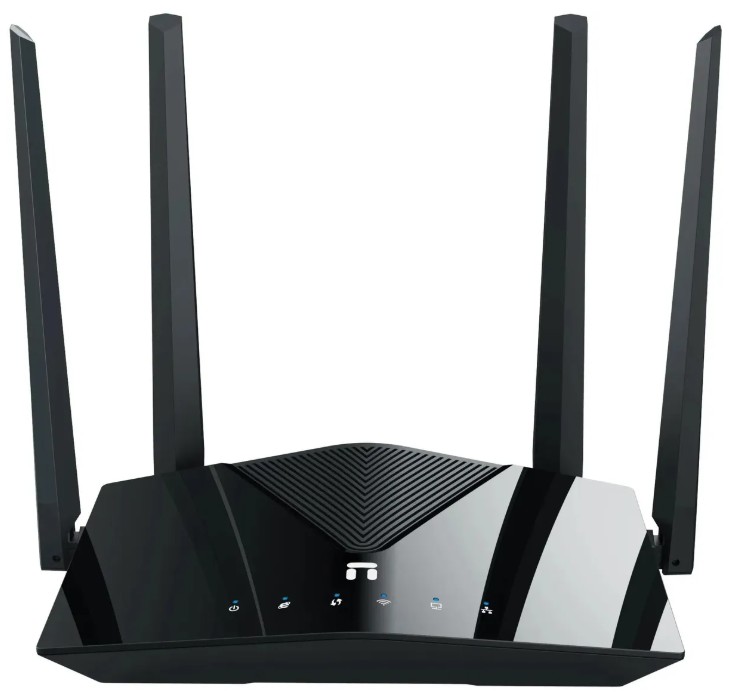 

Роутер Netis NX10 AX1500 10/100/1000BASE-TX черный, NX10