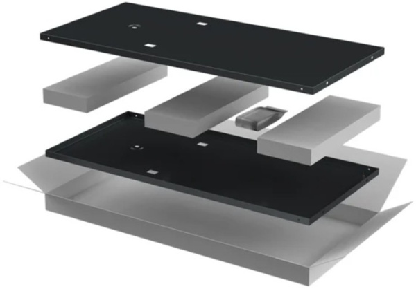 Изображение товара Комплект боковых панелей ITK LE05-24UX8-X для шкафа LINEA E, 1200 мм