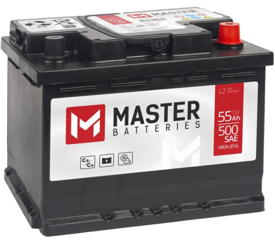 Изображение товара Аккумулятор автомобильный MASTER BATTERIES MB550 12 В 55 Ач