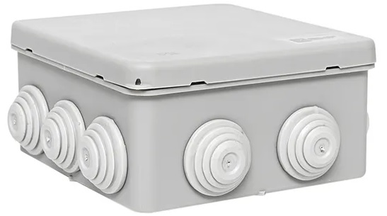

Коробка распределительная EKF plc-kmr-030-014-r КМР-030-014 с крышкой (100х100х50), 10 мембр. вводов IP55 розн. стикер, plc-kmr-030-014-r