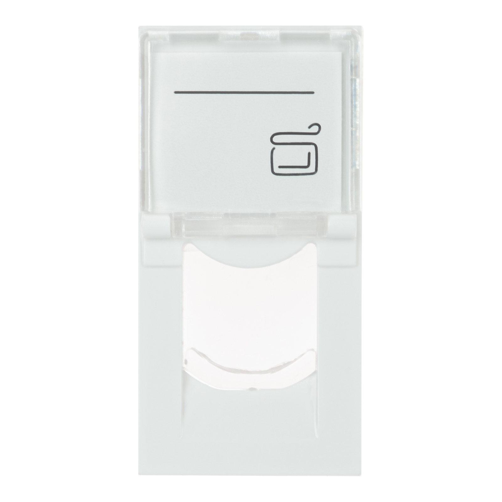 

Адаптер Datarex DR-513200 22,5х45 мм со шторкой для модуля Keystone, 1 порт (модуль), белый, DR-513200