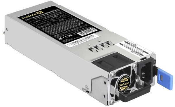 Изображение товара Блок питания Exegate Industrial-RT1200 1200 Вт с резервированием и высокой энергоэффективностью