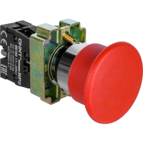 Изображение товара Кнопка Грибок CHINT 573974 Красный для автоматизации и управления