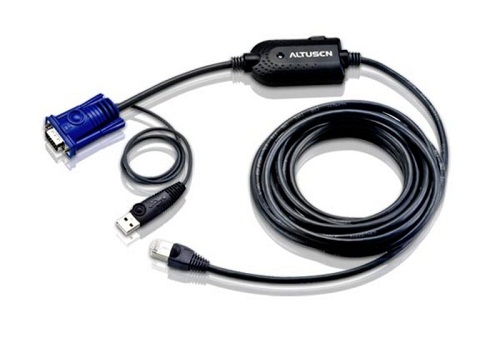 

Адаптер KVM Altusen KA7970-AX 4.5 м, 1xUTP Cat5e, для подкл. комп. к перекл. KH15xxA/KH15xxAi/KL15xxA/KH25xxA, макс.разр.1600х1200, RJ45+HD-DB15+USB A, KA7970-AX