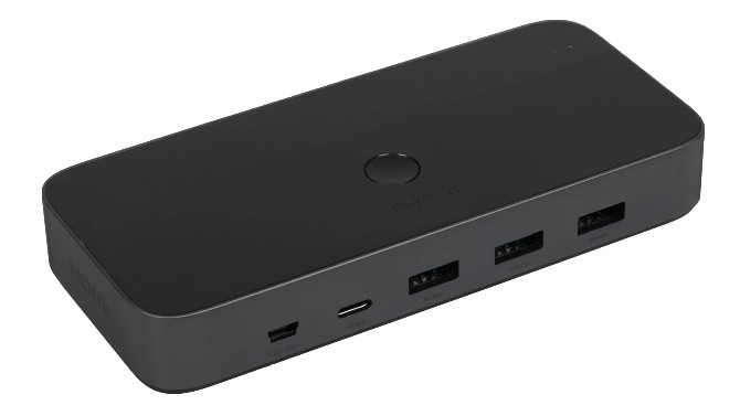 

Переключатель UGREEN CM664 15707_ Switcher HDMI2.0 KVM 4K60Hz. Цвет: серый космос/черный, CM664