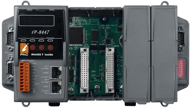 

Контроллер ICP DAS iP-8447 CR 4 slots Faster CPU (80 MHz) Dual Ethernet ISaGRAF PAC 80186, 80MHz, 10/100 Mbps, iP-8447 CR