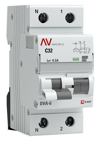 фото Автомат дифференциальный EKF rcbo6-1pn-32C-300-a-av в Красноярске