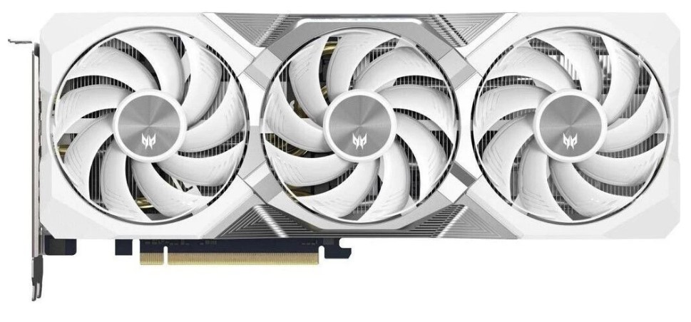 

Видеокарта PCI-E Acer Radeon RX 9070 XT PREDATOR BIFROST WHITE OC (DP.Z4FWW.P02) 16GB GDDR6 256bit 5nm 3100/20000MHz HDMI 3*DP, Radeon RX 9070 XT PREDATOR BIFROST WHITE OC (DP.Z4FWW.P02)