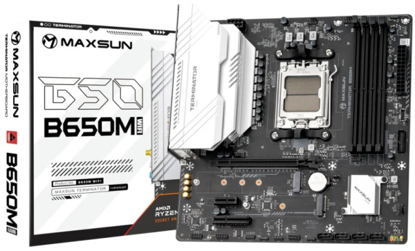 фото Материнская плата mATX MAXSUN MS-Terminator B650M WIFI6 в Уфе