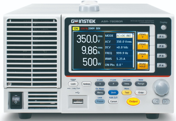 Изображение товара Профессиональный источник питания GW Instek ASR-72100R 1000 ВА с регулировкой 0-500 В
