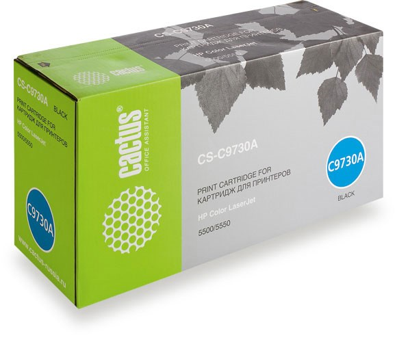 

Картридж Cactus CS-C9730A для принтеров HP Color LaserJet 5500/5550, чёрный, 13000 стр., CS-C9730A